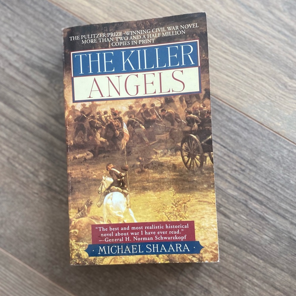 THE KILLER ANGELS BY MICHAEL SHAARA CLASSIC NOVEL OF THE CIVIL WAR BOOK